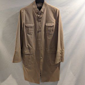 Women's Large Dana Buchman Tan Rain Coat